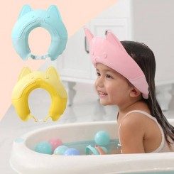 کلاه حمام نوزاد و کودک سیلیکونی طرح گربه