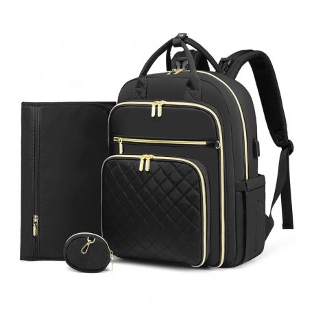 کوله پشتي ابردوزی مشکی لاو ووک Lovevook