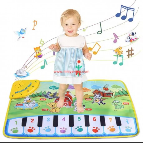 اسباب بازی فرش موزیکال طرح پیانو و حیوانات مزرعه
