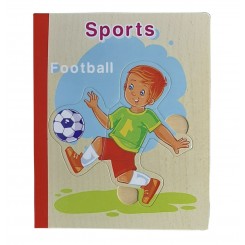 کتاب پازلی چوبی ورزشی