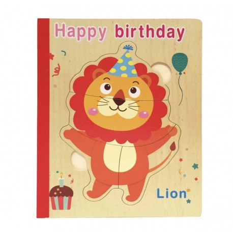 کتاب پازلی چوبی حیوانات تولد