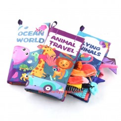 کتاب پارچه ای آموزشی صدادار پک 3 عددی sobebear