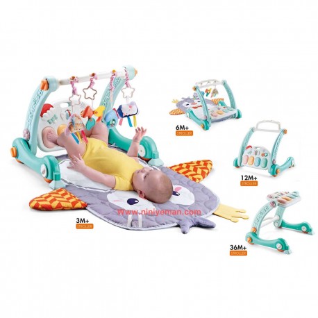 واکر و تشک بازی پیانویی 4 کاره طرح پنگوئن Haoyang مدل N6039B