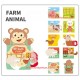 کتاب پارچه ای آموزشی صدادار طرح حیوانات مزرعه kids melody