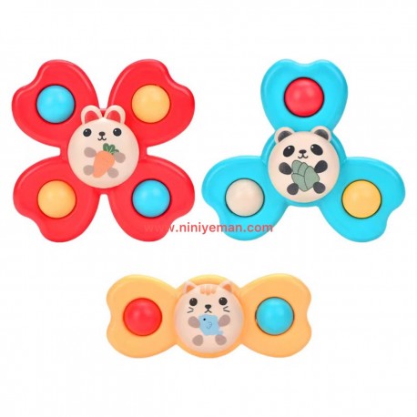 اسپینر جغجغه ای حیوانات (3 عددی)