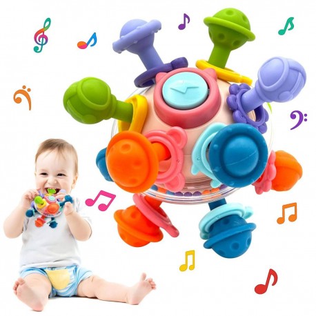 دندانگیر جغجغه ای کودک طرح فضایی بیزی بال