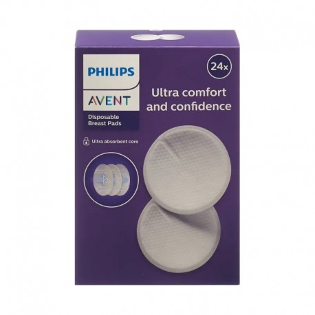 پد سینه 24 عددی یکبار مصرف اونت philips avent