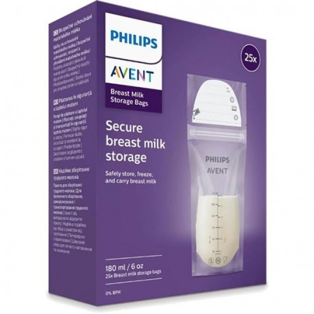 کیسه نگهداری شیر مادر بسته 25 عددی اونت Avent