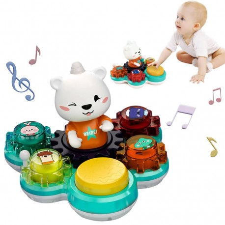 درام موزیکال هولی تویز طرح خرس Huile Toys E8993