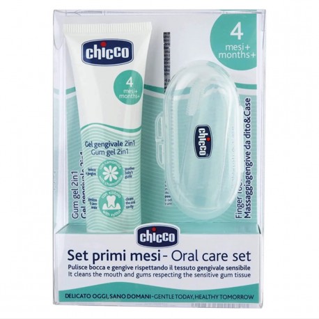 ست ژل لثه و مسواک انگشتی چیکو Chicco