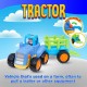 اسباب بازی تراکتور مزرعه با واگن هولا تویز مدل 326B (Hola Toys)