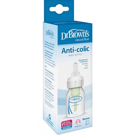 شیشه شیر طلقی باریک 60 میل سایز P دکتر بروان Dr Browns