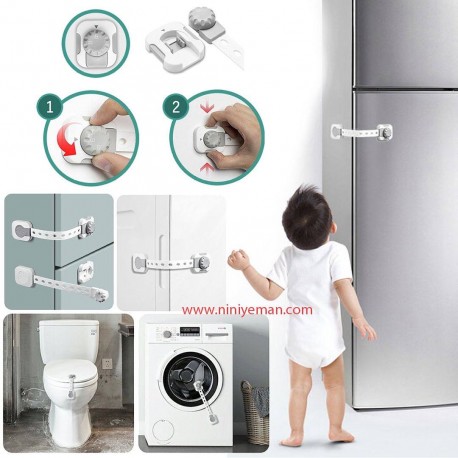قفل کابینت و یخچال محافظ کودک ( بسته 2 عددی )