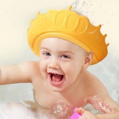 کلاه حمام نوزاد و کودک سیلیکونی طرح تاج جدید
