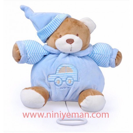 عروسک نخ کش موزیکال خرس نشسته