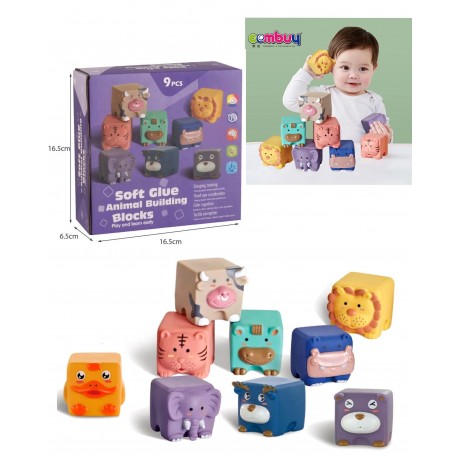 پک آموزشی حیوانات مکعبی نرم